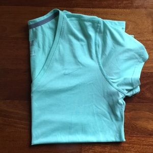 Nike Dri Fit V-Neck Short Sleeve Athletic Shirt